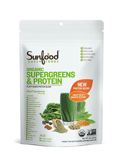 オーガニック　スーパーグリーンズ&プロテイン（Sunfood SUPERFOODS）