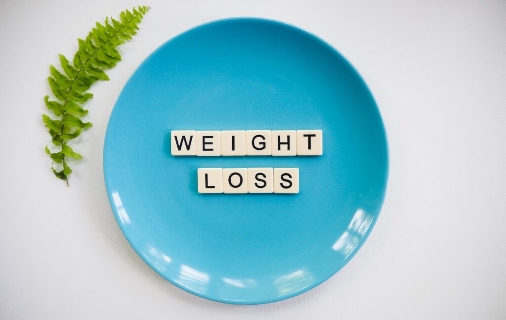 weight loss の文字