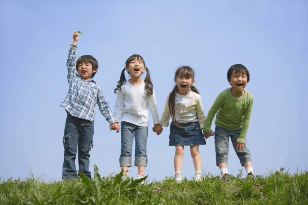 青空と子供たち
