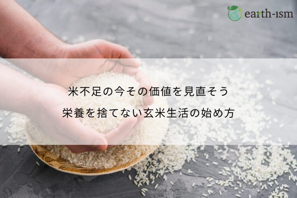 米不足の今その価値を見直そう。栄養を捨てない玄米生活の始め方
